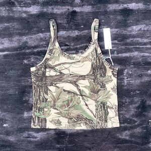arq underwear CROP TANK organic cotton TOP camo